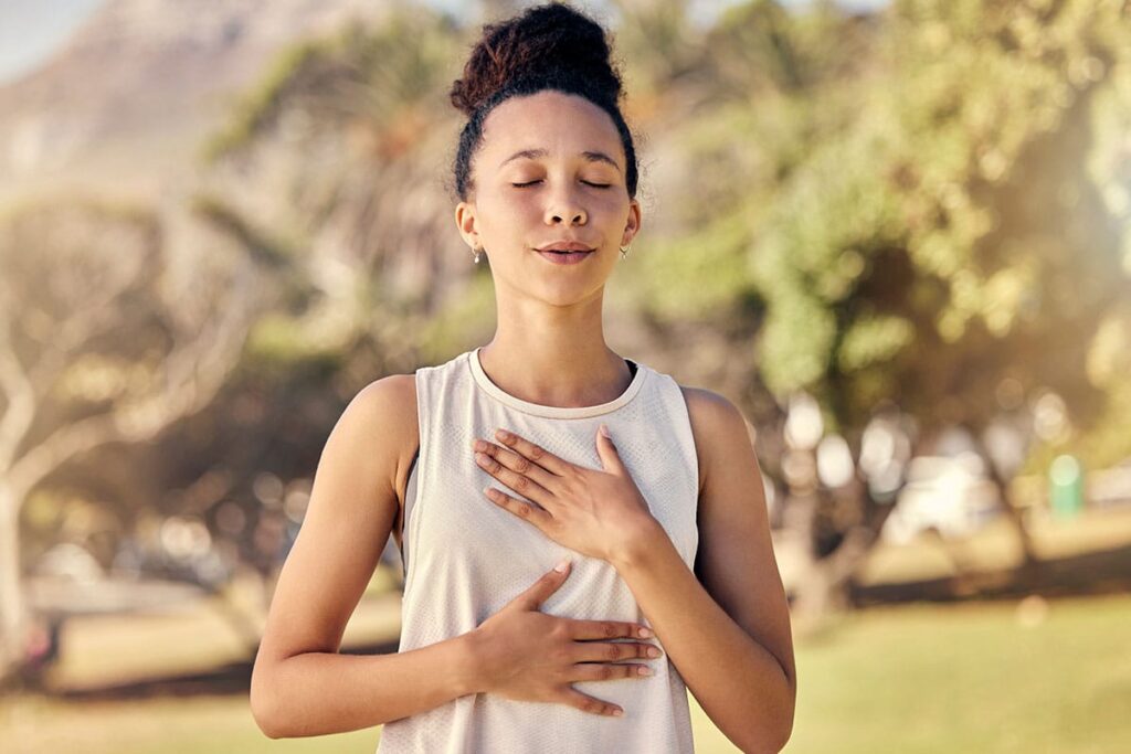 woman doing yoga tries out natural remedies for anxiety