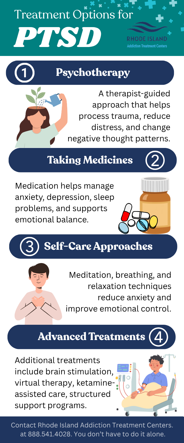 PTSD infographic RIATC Rhode Island Addiction Treatment Centers